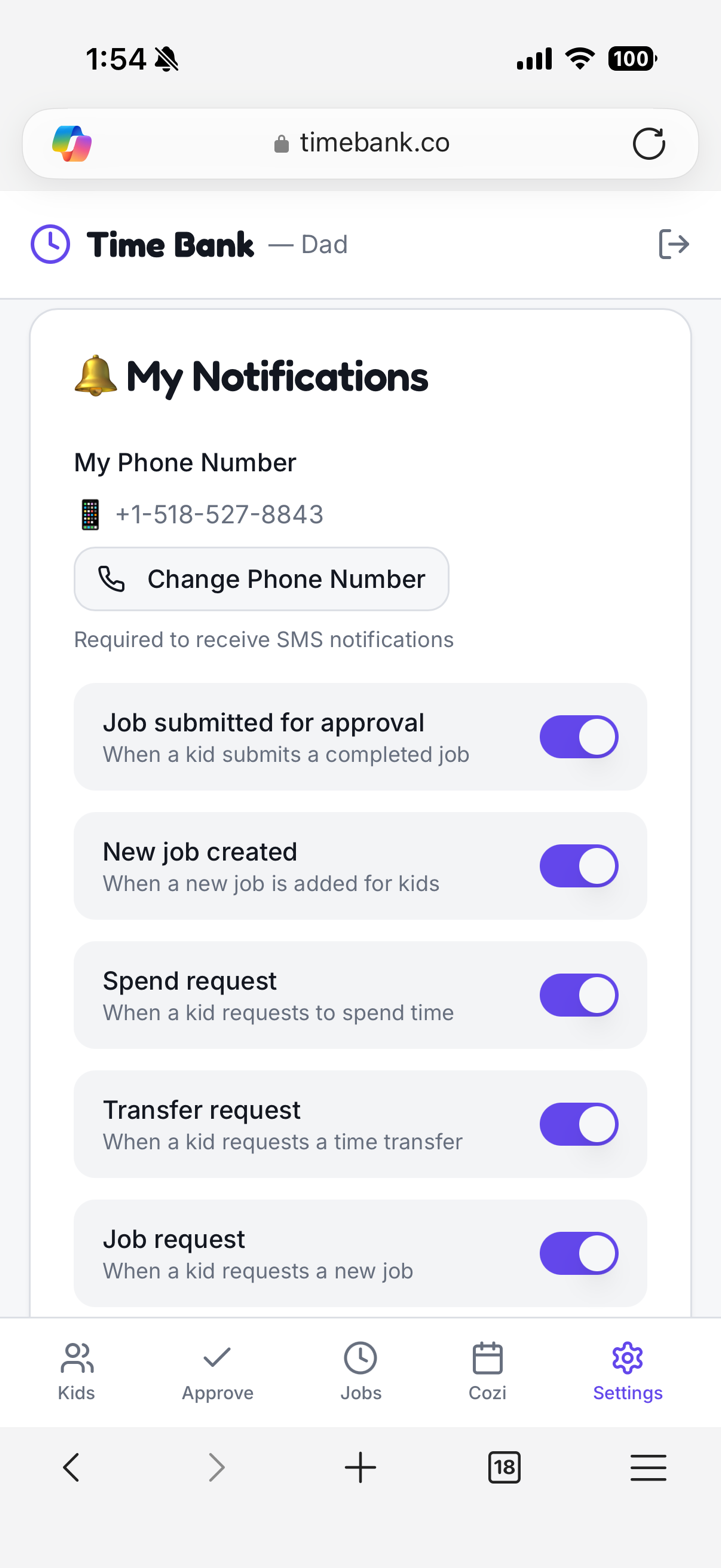 Parent notifications